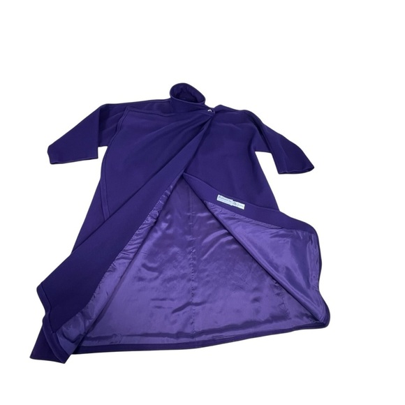 VINTAGE RUTLAND Purple Wool Cape Coat Women's Size 1X - Picture 12 of 16